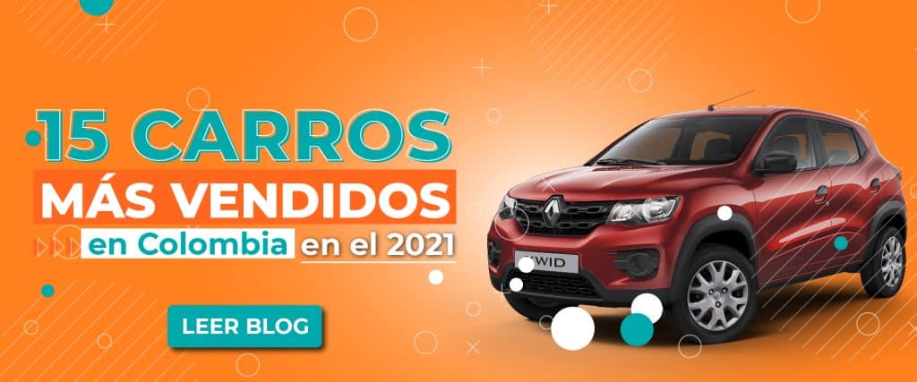 15 carros más vendidos en Colombia durante el primer semestre de 2021