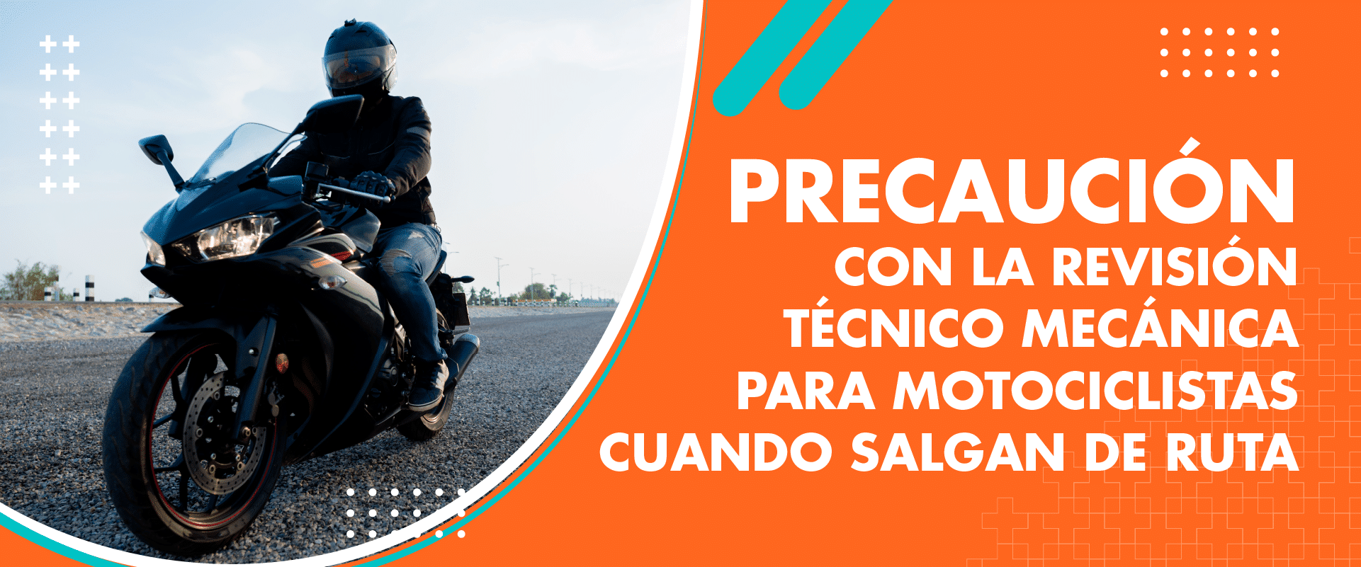 Precaución con la RTM para motociclistas cuando salgan de ruta